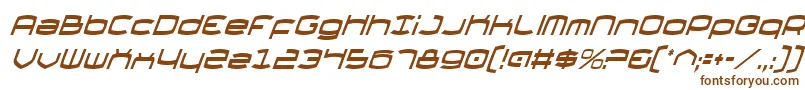ThundergodCondensedItalic Font – Brown Fonts