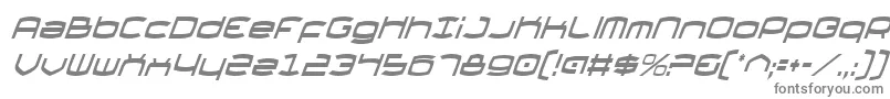 Шрифт ThundergodCondensedItalic – серые шрифты