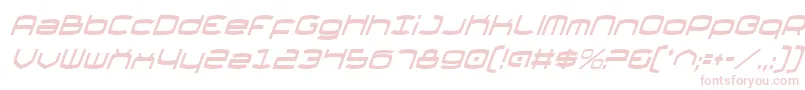 ThundergodCondensedItalic Font – Pink Fonts on White Background