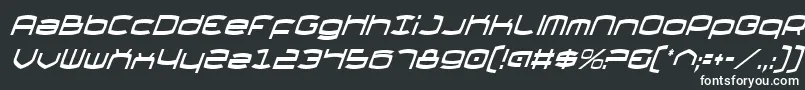 ThundergodCondensedItalic Font – White Fonts