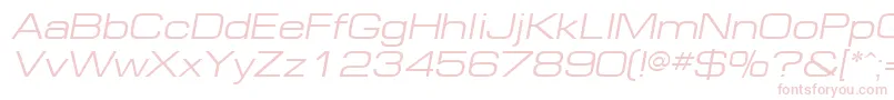 EuropeExtOblique Font – Pink Fonts on White Background