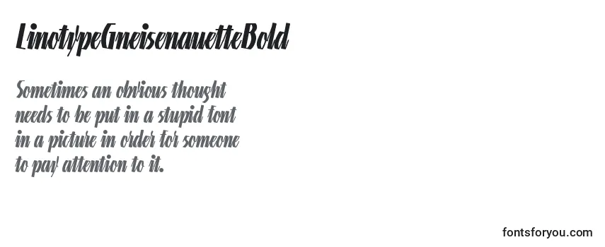 LinotypeGneisenauetteBold-fontti