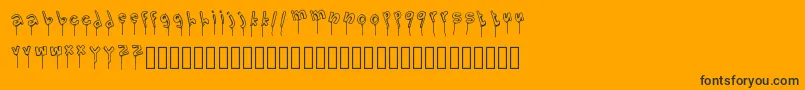 LolipopFont Font – Black Fonts on Orange Background