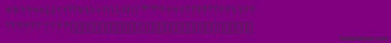 Шрифт LolipopFont – чёрные шрифты на фиолетовом фоне