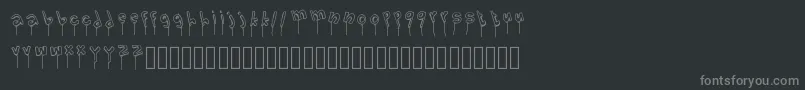 LolipopFont Font – Gray Fonts on Black Background