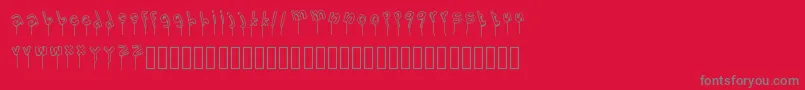 LolipopFont Font – Gray Fonts on Red Background