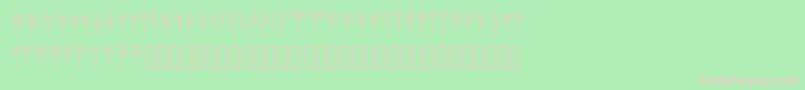フォントLolipopFont – 緑の背景にピンクのフォント