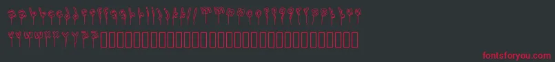 LolipopFont Font – Red Fonts on Black Background