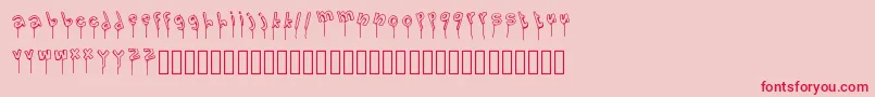 LolipopFont Font – Red Fonts on Pink Background