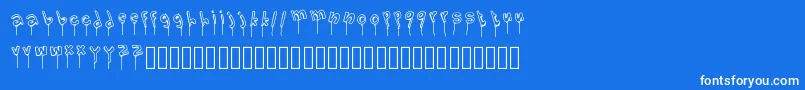LolipopFont Font – White Fonts on Blue Background