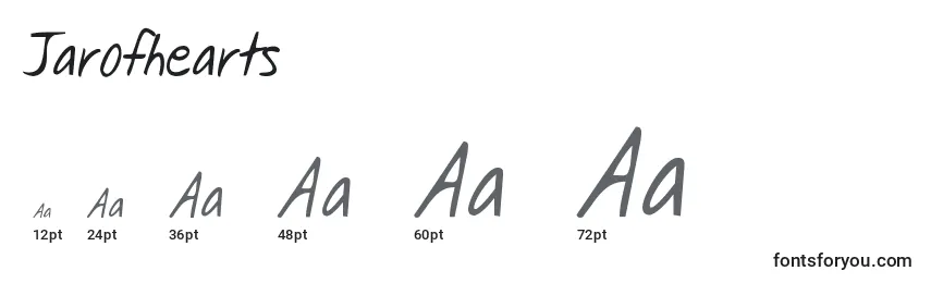 Jarofhearts Font Sizes