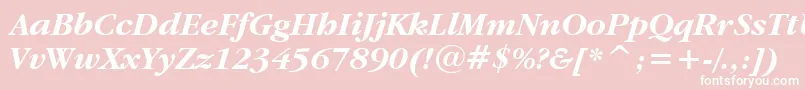 Garamdbi Font – White Fonts on Pink Background