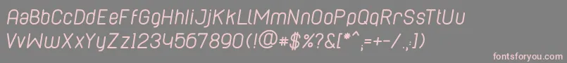 Weitere Informationen zur CaboRoundedItalic-Schriftart CaboRoundedItalic-Schriftart – Rosa Schriften auf grauem Hintergrund