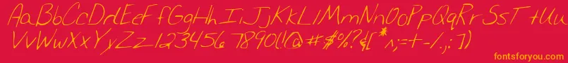 More about Merrichrisi Font Merrichrisi Font – Orange Fonts on Red Background