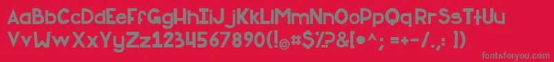 AskMyFlashlight Font – Gray Fonts on Red Background
