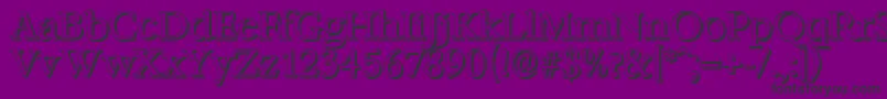 BernsteinshadowRegular Font – Black Fonts on Purple Background