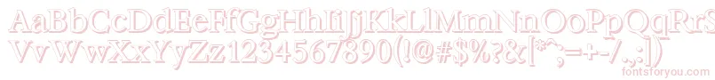 BernsteinshadowRegular Font – Pink Fonts on White Background