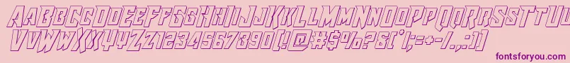 More about Raidercrusaderout Font Raidercrusaderout Font – Purple Fonts on Pink Background