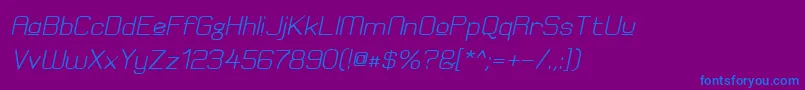 fuente ElgethyEstUpperBoldOblique – Fuentes Azules Sobre Fondo Morado