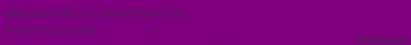 MtfXoxovo2-Schriftart – Schwarze Schriften auf violettem Hintergrund