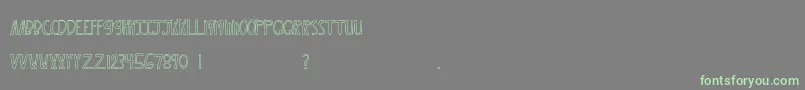 MtfXoxovo2 Font – Green Fonts on Gray Background