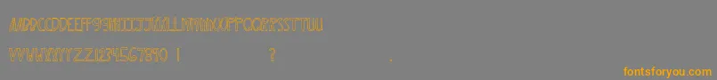 MtfXoxovo2 Font – Orange Fonts on Gray Background