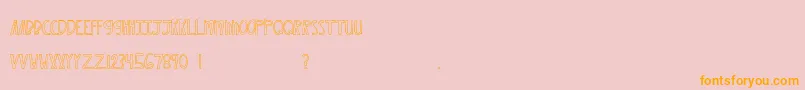 MtfXoxovo2 Font – Orange Fonts on Pink Background