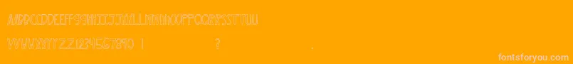 MtfXoxovo2 Font – Pink Fonts on Orange Background