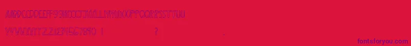 MtfXoxovo2 Font – Purple Fonts on Red Background