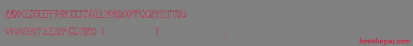 MtfXoxovo2 Font – Red Fonts on Gray Background
