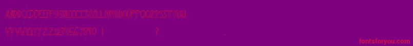 MtfXoxovo2 Font – Red Fonts on Purple Background