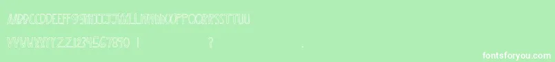 MtfXoxovo2 Font – White Fonts on Green Background