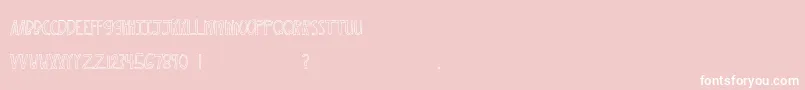 MtfXoxovo2 Font – White Fonts on Pink Background