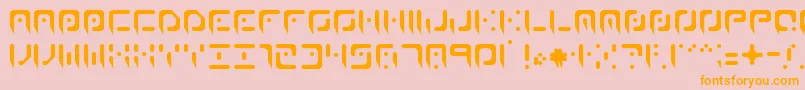 WaningMoon Font – Orange Fonts on Pink Background