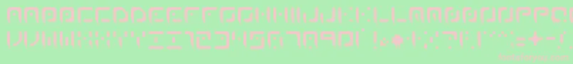 WaningMoon Font – Pink Fonts on Green Background