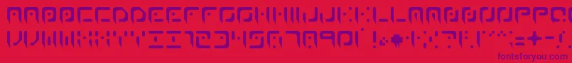 WaningMoon Font – Purple Fonts on Red Background