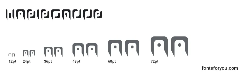WaningMoon Font Sizes