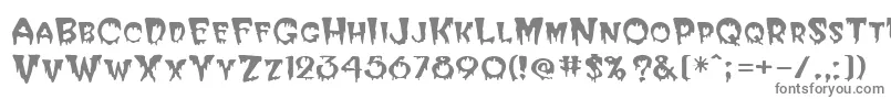 Шрифт HalloweenRegular – серые шрифты