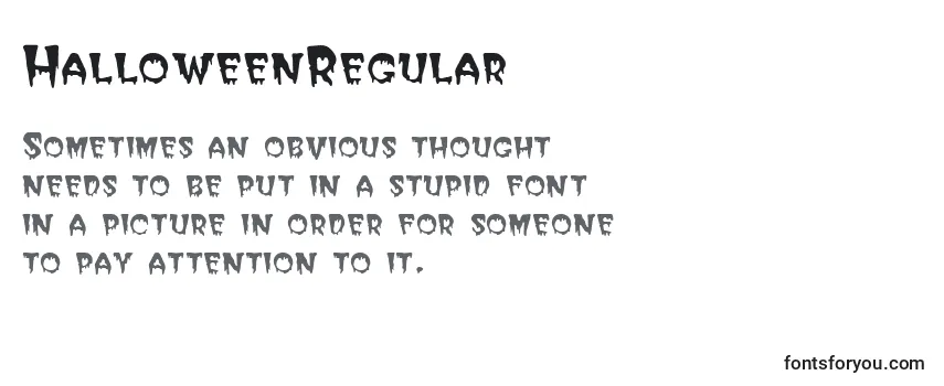 HalloweenRegular Font