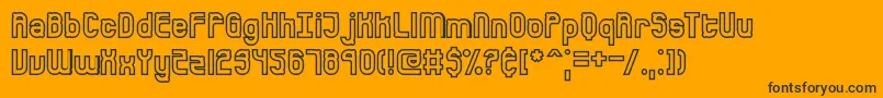 BumpedBrk Font – Black Fonts on Orange Background