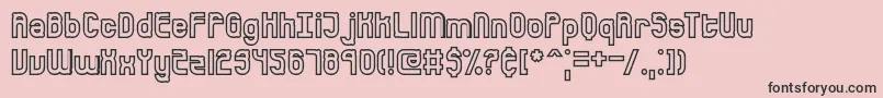 BumpedBrk Font – Black Fonts on Pink Background