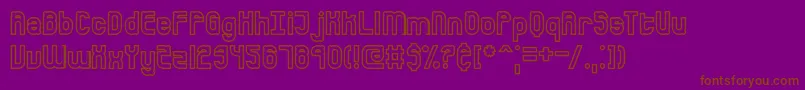 BumpedBrk Font – Brown Fonts on Purple Background