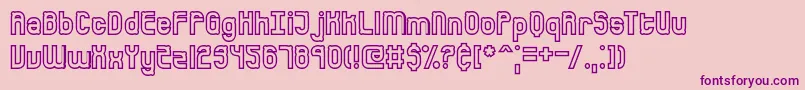 BumpedBrk Font – Purple Fonts on Pink Background