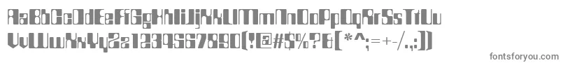 フォントCountdownd – 白い背景に灰色の文字