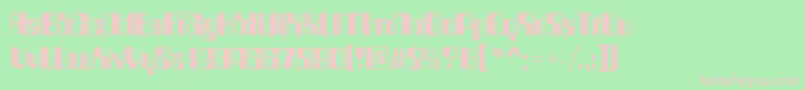 Countdownd Font – Pink Fonts on Green Background