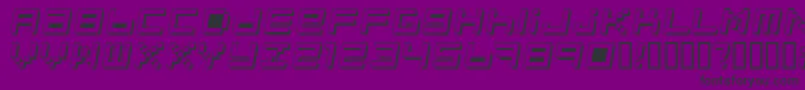 Optimal3D Font – Black Fonts on Purple Background