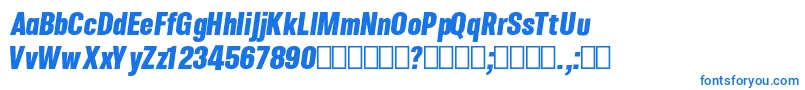 Шрифт CircusOfInnocents – синие шрифты