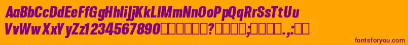 CircusOfInnocents Font – Purple Fonts on Orange Background