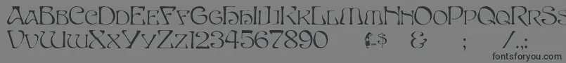 Capsbeta Font – Black Fonts on Gray Background