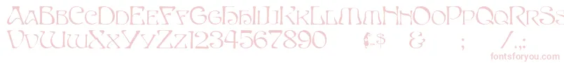 Capsbeta Font – Pink Fonts on White Background